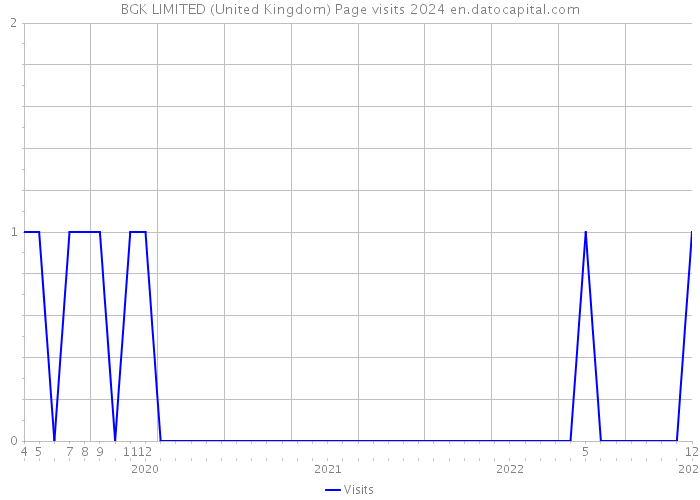 BGK LIMITED (United Kingdom) Page visits 2024 