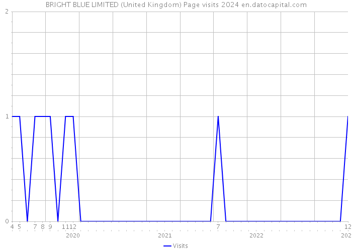BRIGHT BLUE LIMITED (United Kingdom) Page visits 2024 