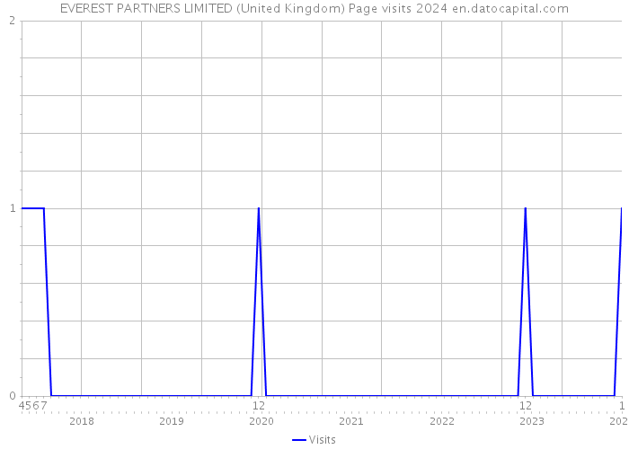 EVEREST PARTNERS LIMITED (United Kingdom) Page visits 2024 