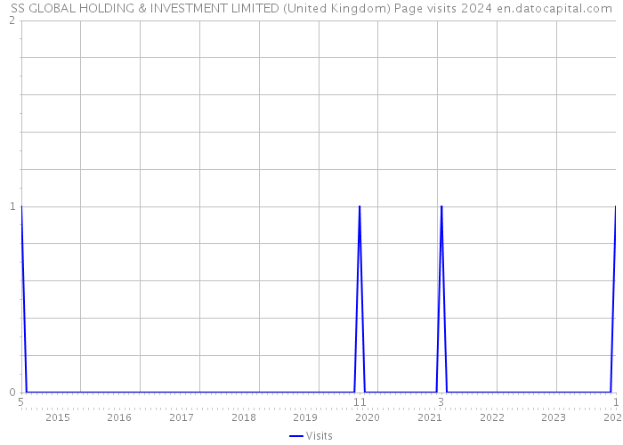 SS GLOBAL HOLDING & INVESTMENT LIMITED (United Kingdom) Page visits 2024 
