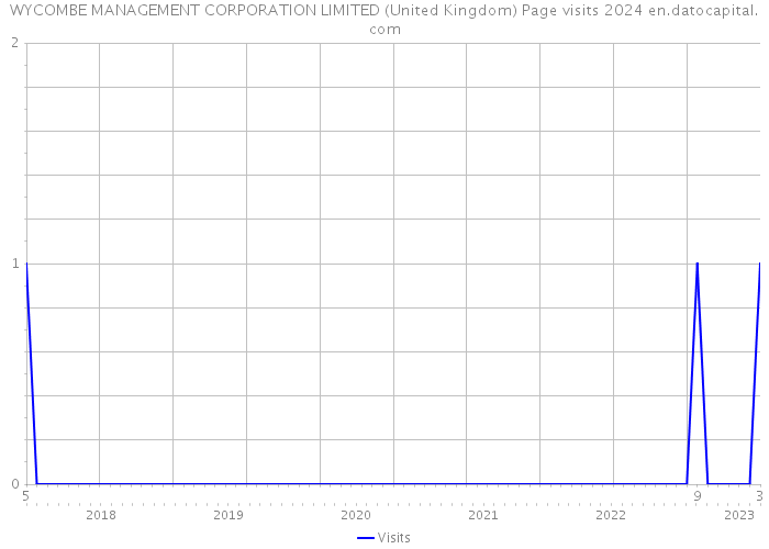 WYCOMBE MANAGEMENT CORPORATION LIMITED (United Kingdom) Page visits 2024 