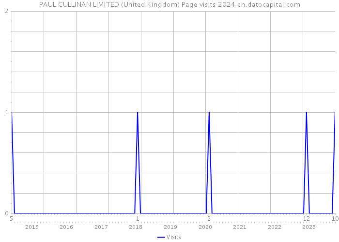 PAUL CULLINAN LIMITED (United Kingdom) Page visits 2024 
