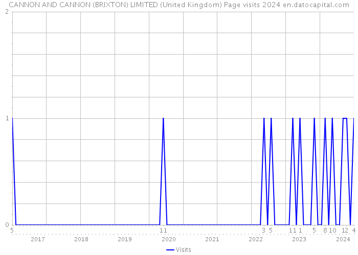 CANNON AND CANNON (BRIXTON) LIMITED (United Kingdom) Page visits 2024 