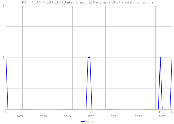 TRAFFIC JAM MEDIA LTD (United Kingdom) Page visits 2024 