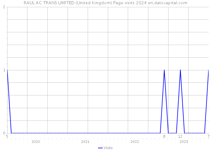 RAUL AC TRANS LIMITED (United Kingdom) Page visits 2024 
