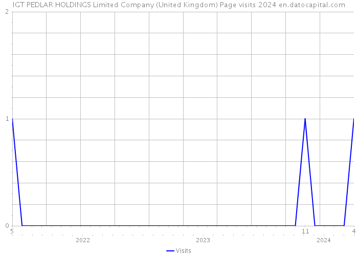 IGT PEDLAR HOLDINGS Limited Company (United Kingdom) Page visits 2024 