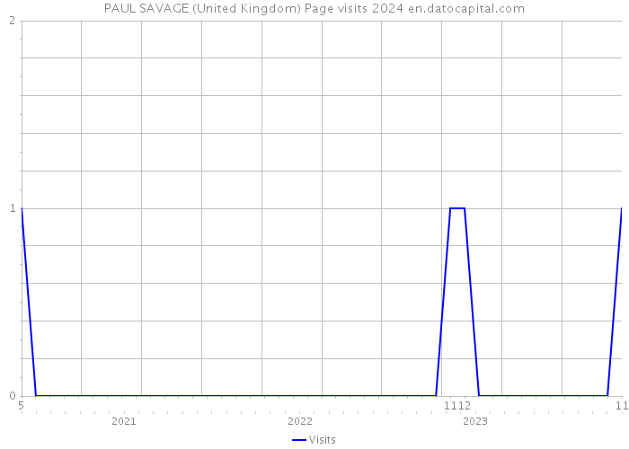 PAUL SAVAGE (United Kingdom) Page visits 2024 