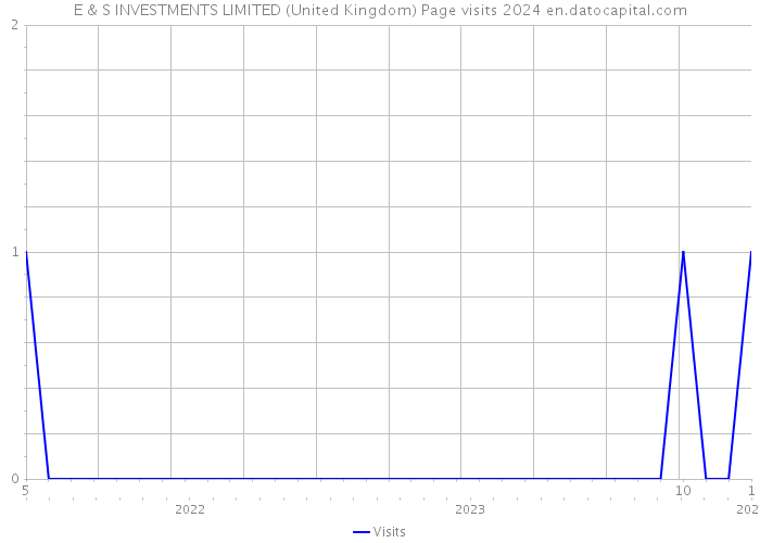 E & S INVESTMENTS LIMITED (United Kingdom) Page visits 2024 