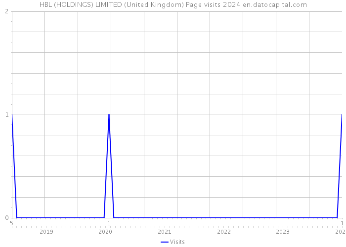 HBL (HOLDINGS) LIMITED (United Kingdom) Page visits 2024 