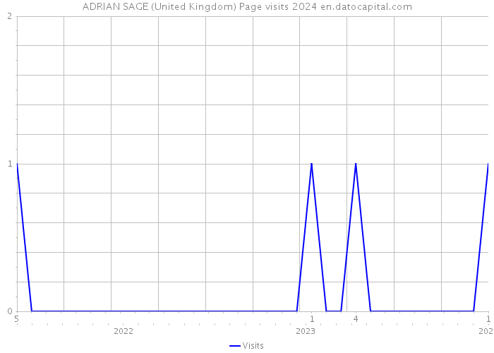 ADRIAN SAGE (United Kingdom) Page visits 2024 