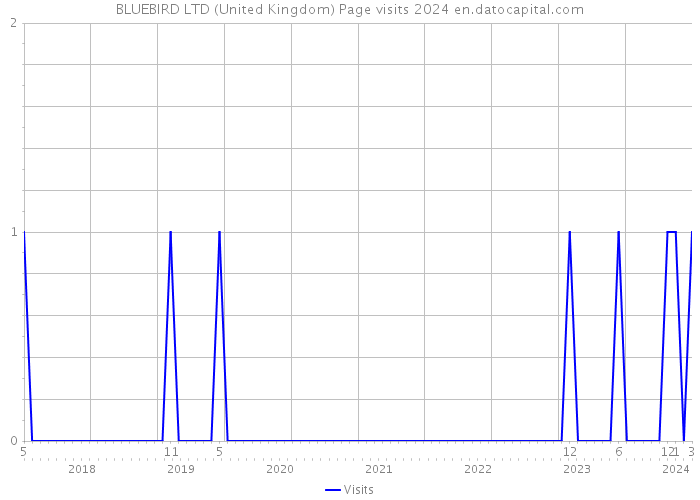 BLUEBIRD LTD (United Kingdom) Page visits 2024 
