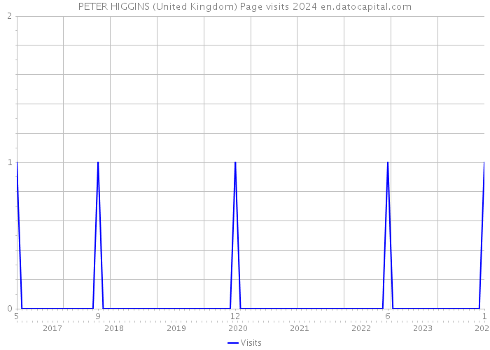 PETER HIGGINS (United Kingdom) Page visits 2024 