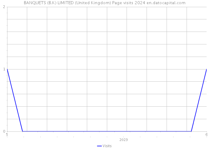 BANQUETS (B.K) LIMITED (United Kingdom) Page visits 2024 