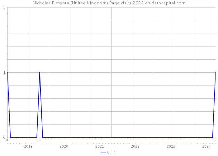 Nicholas Pimenta (United Kingdom) Page visits 2024 