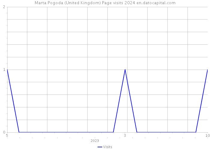 Marta Pogoda (United Kingdom) Page visits 2024 