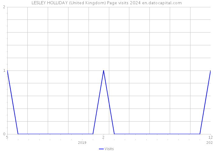 LESLEY HOLLIDAY (United Kingdom) Page visits 2024 
