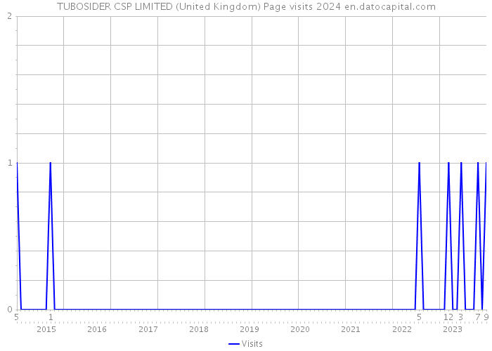 TUBOSIDER CSP LIMITED (United Kingdom) Page visits 2024 