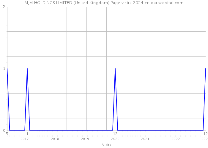 MJM HOLDINGS LIMITED (United Kingdom) Page visits 2024 