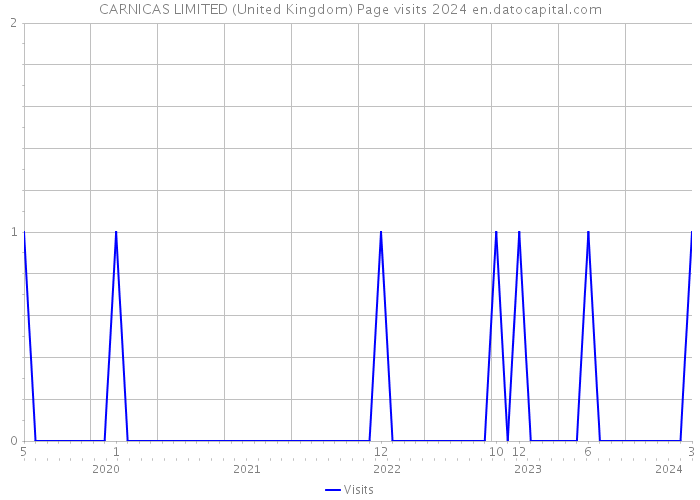 CARNICAS LIMITED (United Kingdom) Page visits 2024 