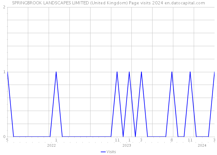 SPRINGBROOK LANDSCAPES LIMITED (United Kingdom) Page visits 2024 