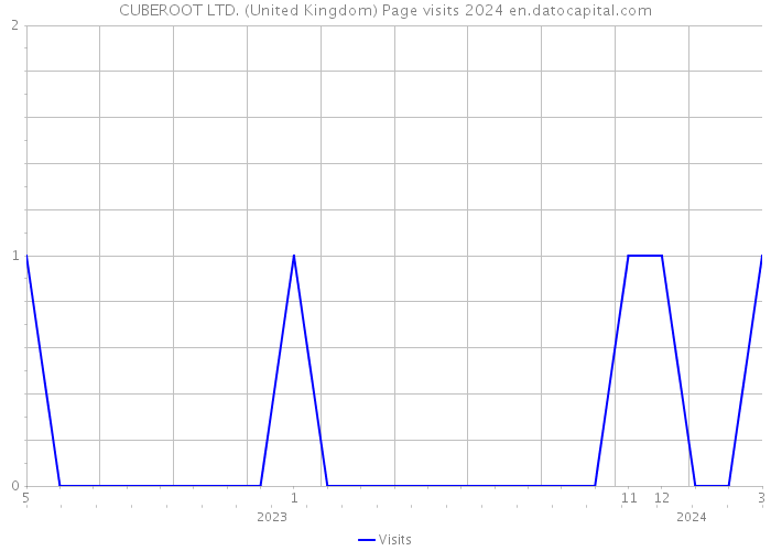 CUBEROOT LTD. (United Kingdom) Page visits 2024 