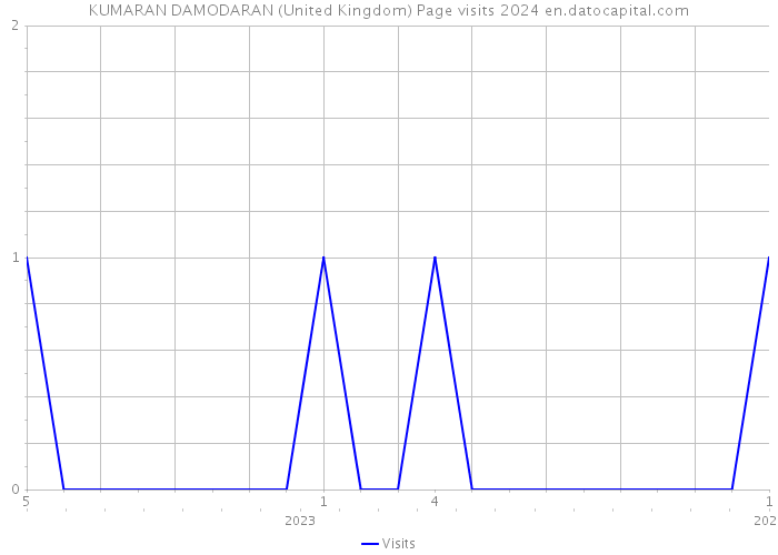 KUMARAN DAMODARAN (United Kingdom) Page visits 2024 