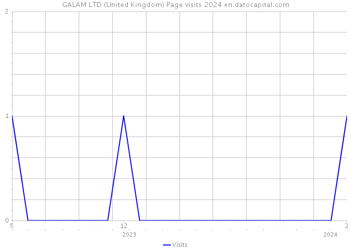 GALAM LTD (United Kingdom) Page visits 2024 