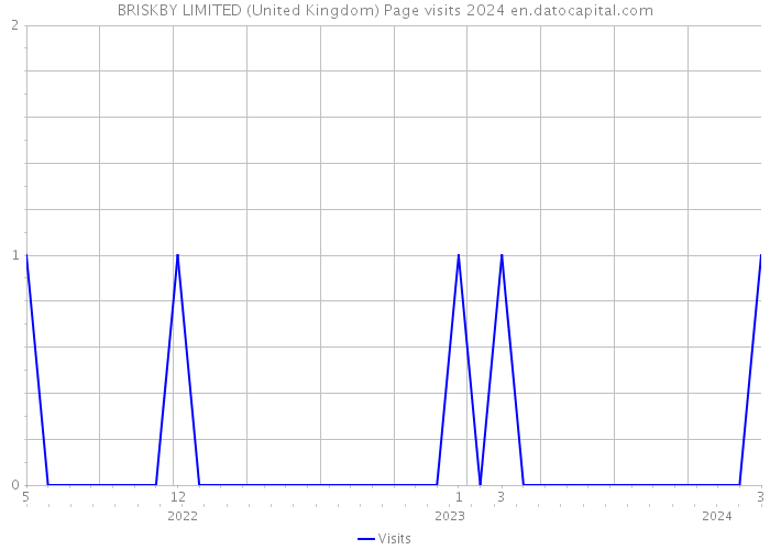 BRISKBY LIMITED (United Kingdom) Page visits 2024 