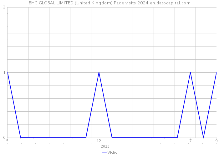 BHG GLOBAL LIMITED (United Kingdom) Page visits 2024 