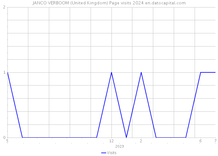 JANCO VERBOOM (United Kingdom) Page visits 2024 