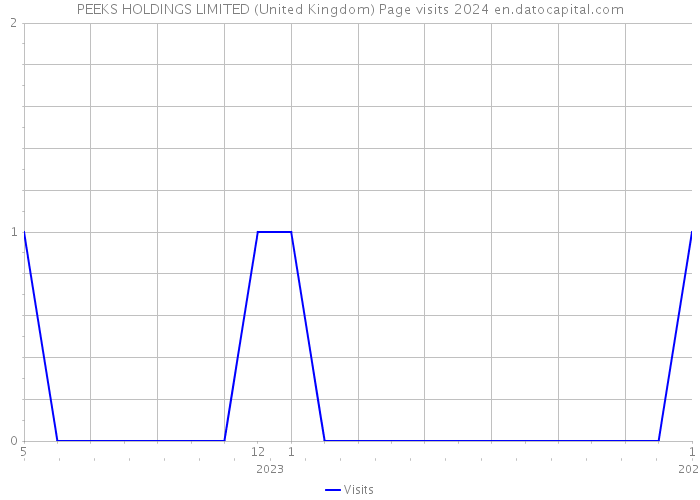 PEEKS HOLDINGS LIMITED (United Kingdom) Page visits 2024 