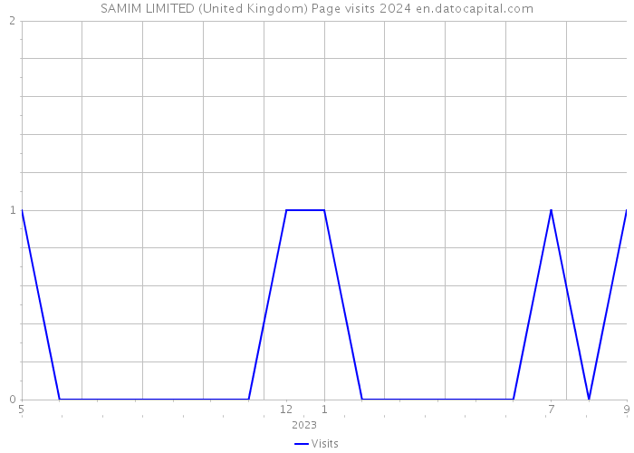 SAMIM LIMITED (United Kingdom) Page visits 2024 