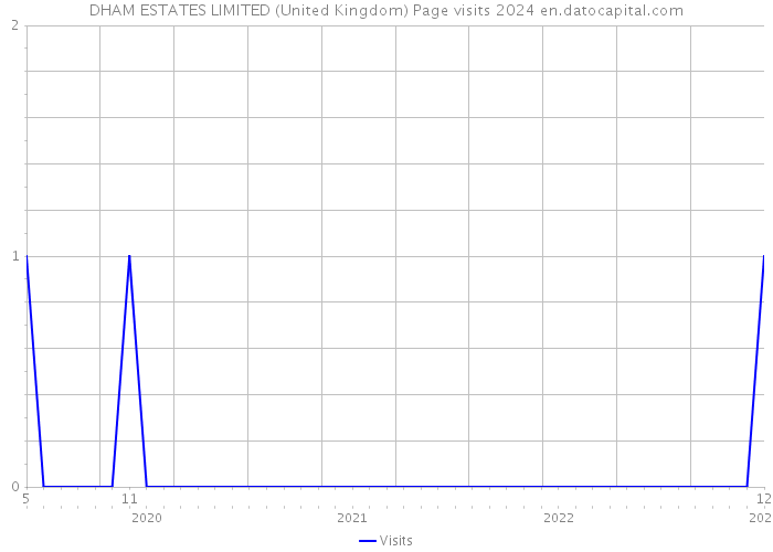 DHAM ESTATES LIMITED (United Kingdom) Page visits 2024 
