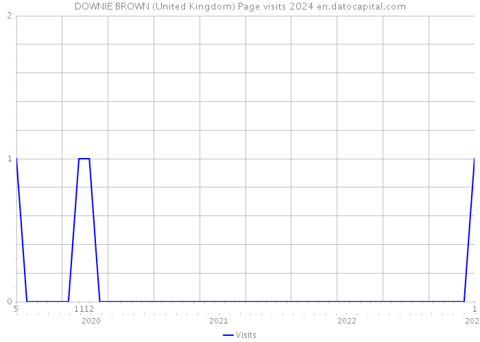 DOWNIE BROWN (United Kingdom) Page visits 2024 