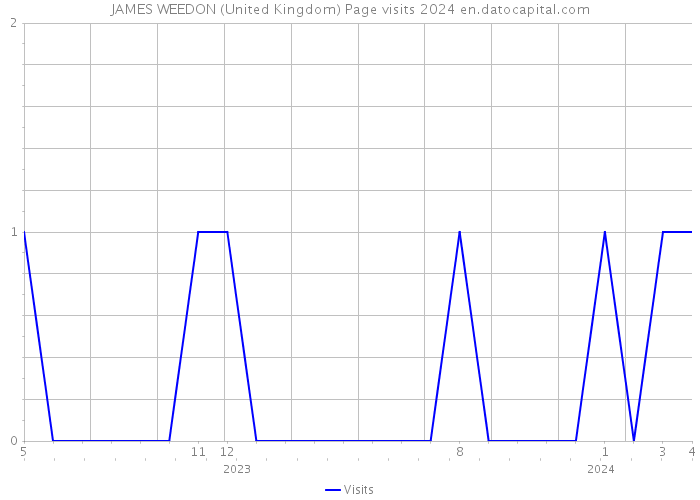 JAMES WEEDON (United Kingdom) Page visits 2024 