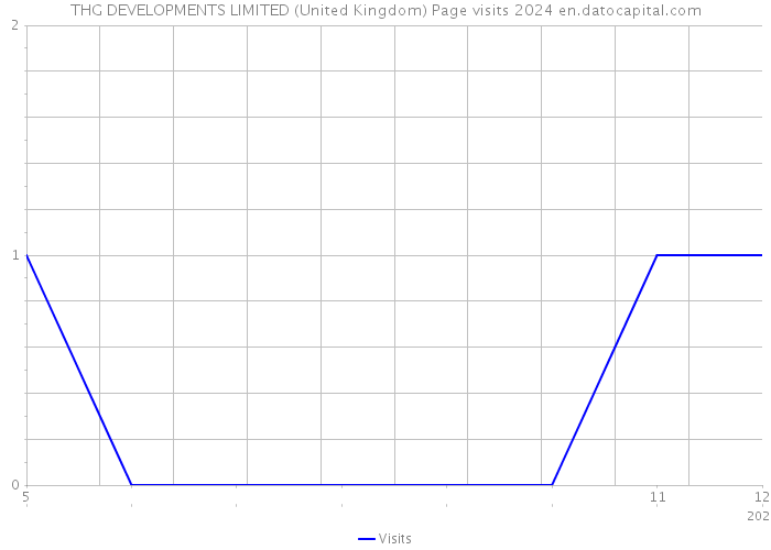 THG DEVELOPMENTS LIMITED (United Kingdom) Page visits 2024 