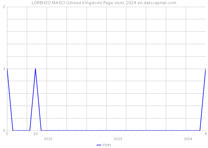 LORENZO MASCI (United Kingdom) Page visits 2024 