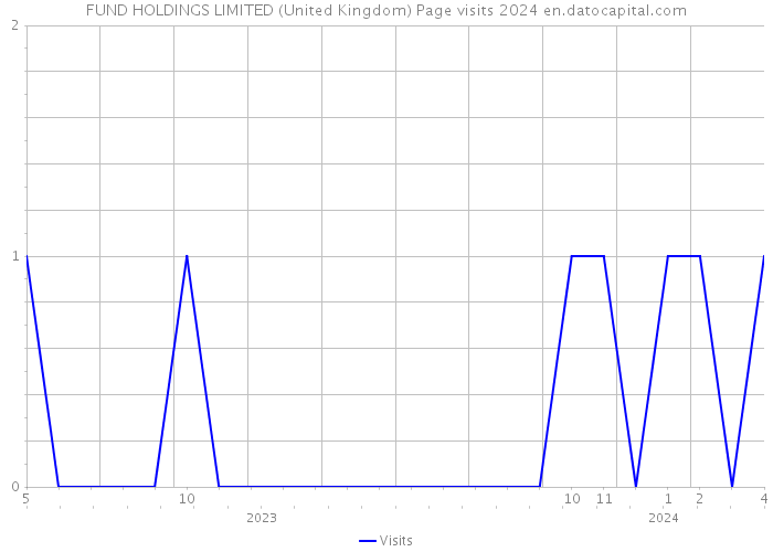 FUND HOLDINGS LIMITED (United Kingdom) Page visits 2024 