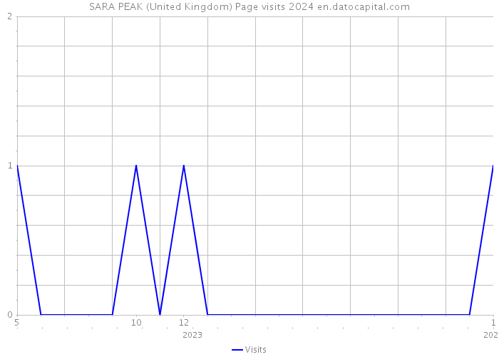 SARA PEAK (United Kingdom) Page visits 2024 
