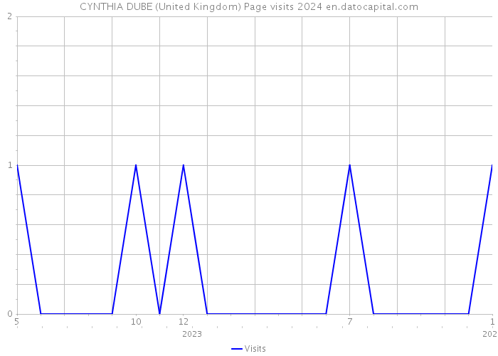 CYNTHIA DUBE (United Kingdom) Page visits 2024 