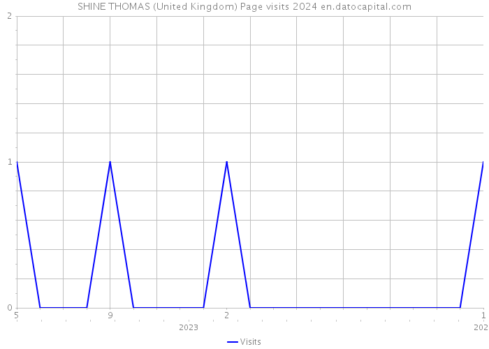 SHINE THOMAS (United Kingdom) Page visits 2024 