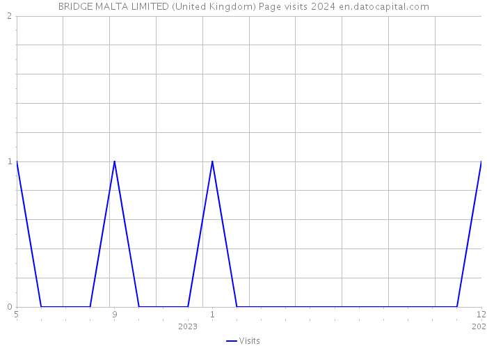 BRIDGE MALTA LIMITED (United Kingdom) Page visits 2024 