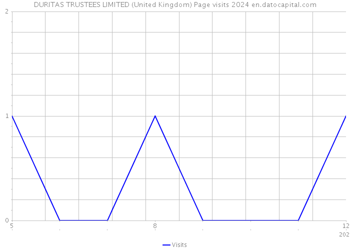 DURITAS TRUSTEES LIMITED (United Kingdom) Page visits 2024 