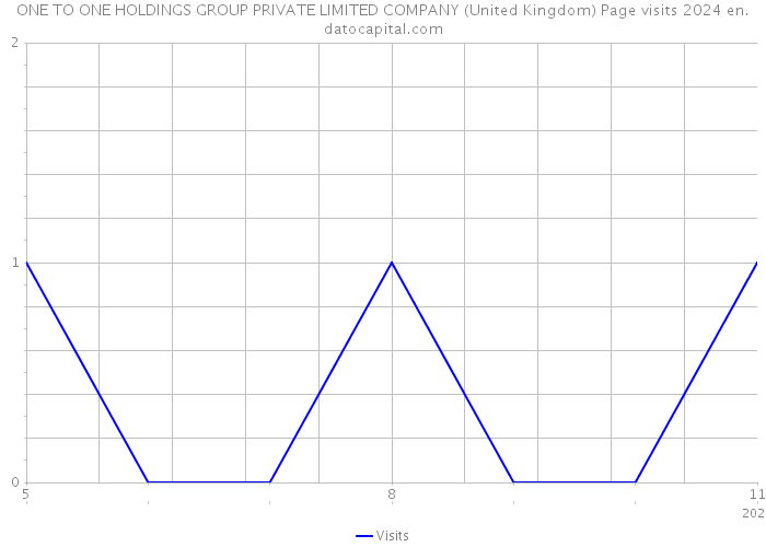 ONE TO ONE HOLDINGS GROUP PRIVATE LIMITED COMPANY (United Kingdom) Page visits 2024 