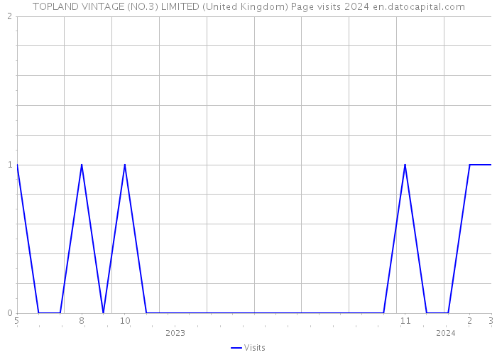 TOPLAND VINTAGE (NO.3) LIMITED (United Kingdom) Page visits 2024 