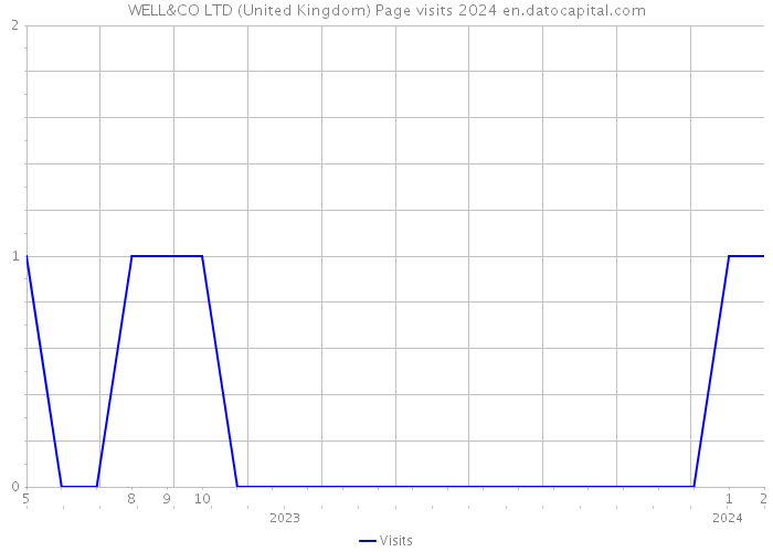 WELL&CO LTD (United Kingdom) Page visits 2024 