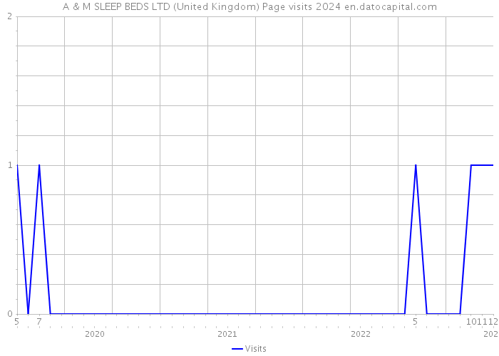 A & M SLEEP BEDS LTD (United Kingdom) Page visits 2024 