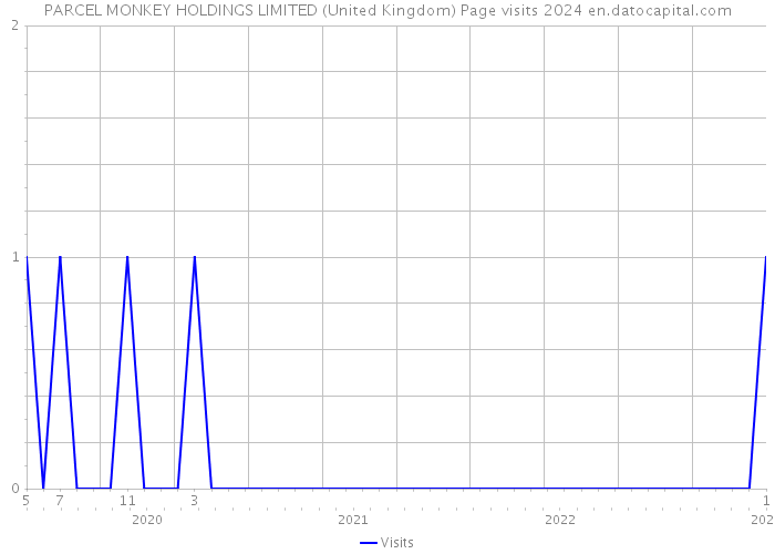 PARCEL MONKEY HOLDINGS LIMITED (United Kingdom) Page visits 2024 