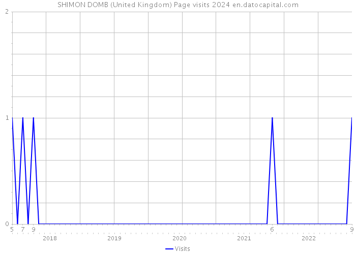 SHIMON DOMB (United Kingdom) Page visits 2024 