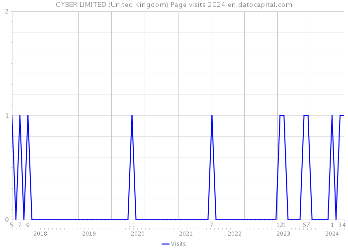 CYBER LIMITED (United Kingdom) Page visits 2024 